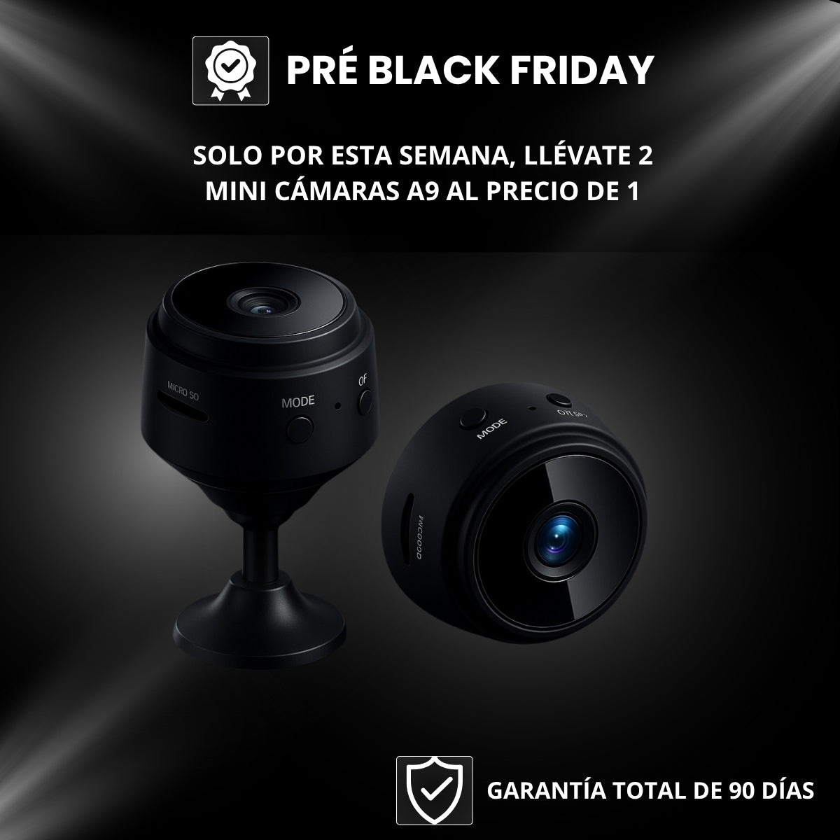 Black Friday Mini Cámara A9 - Paga 1 | Llévate 2